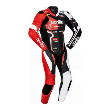 Men's Aprilia Leather CE Protective Street Racing Suit