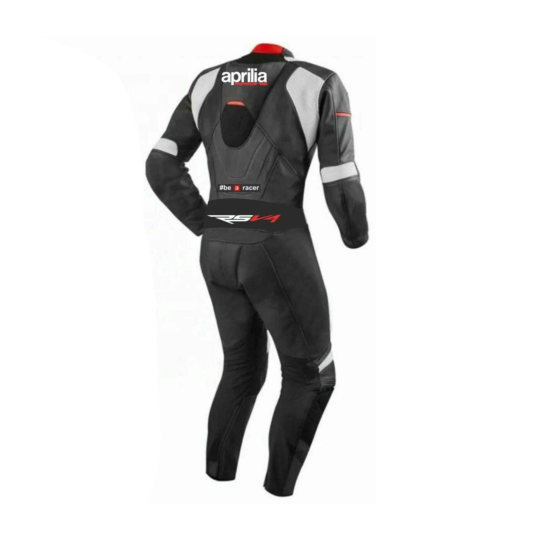 Men's Aprilia Motorbike Racing Leather Suit