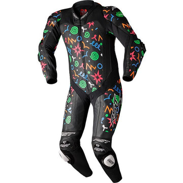Men's RST Pro Series Evo Airbag CE One Piece Leather Suit - Doodle Limited Edition
