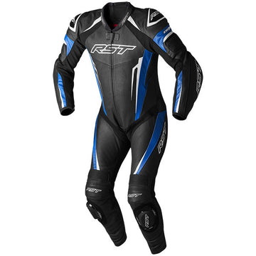 Men's RST Tractech Evo 5 CE One Piece Leather Suit Blue